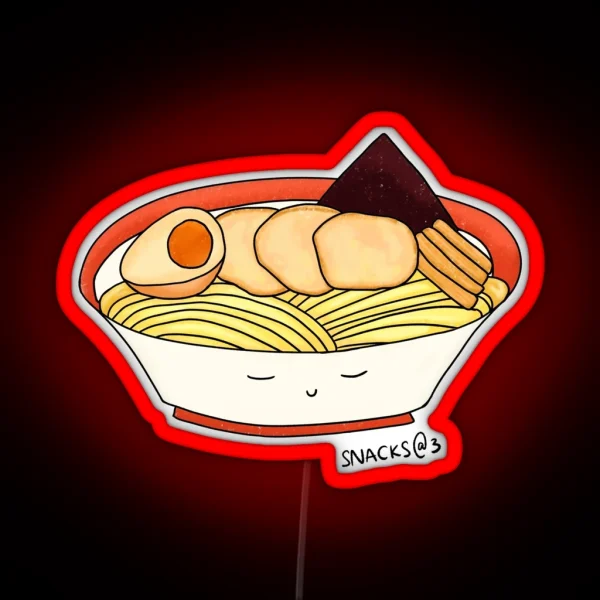 Tonkotsu Ramen In Bowl RGB Neon Sign