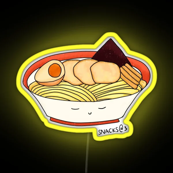 Tonkotsu Ramen In Bowl RGB Neon Sign