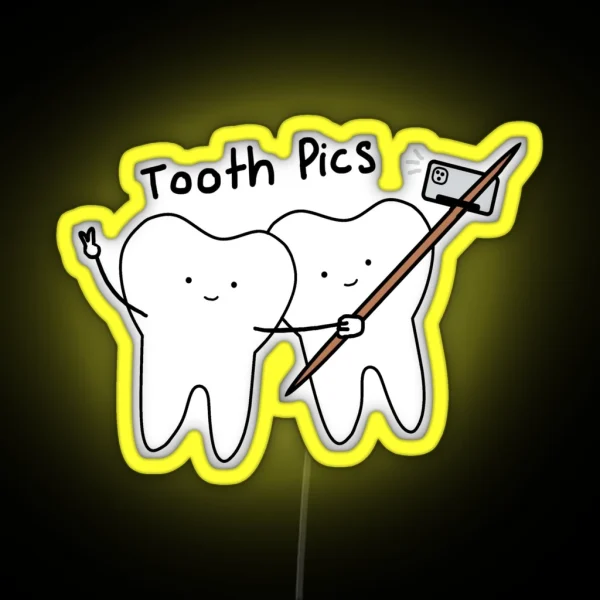Tooth Pics RGB Neon Sign