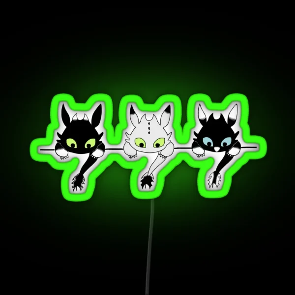 Toothless Babies RGB Neon Sign