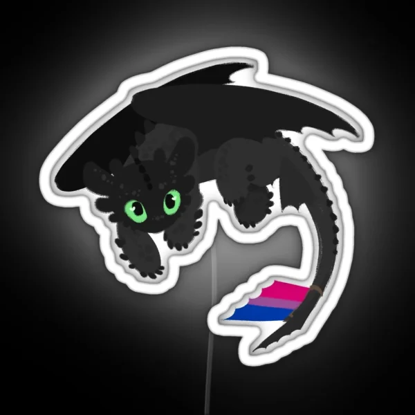 Toothless Bi RGB Neon Sign