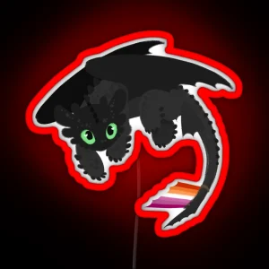 Toothless Lesbian RGB Neon Sign