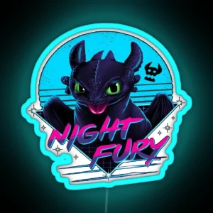 Toothless Night Fury RGB Neon Sign