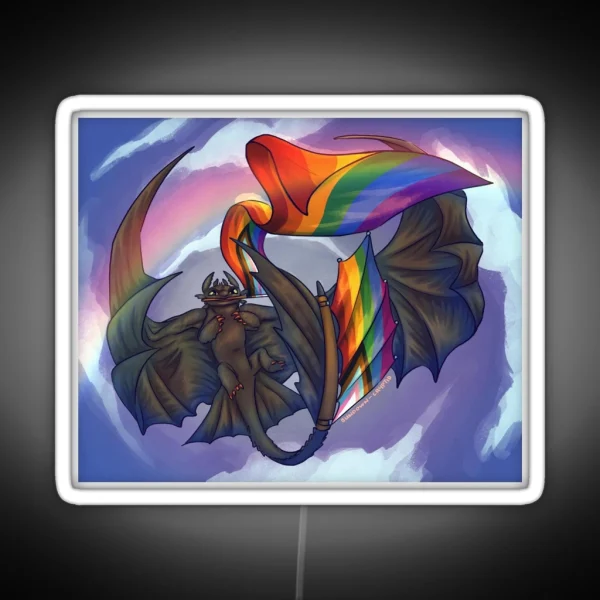 Toothless Rainbow Pride 2024 RGB Neon Sign