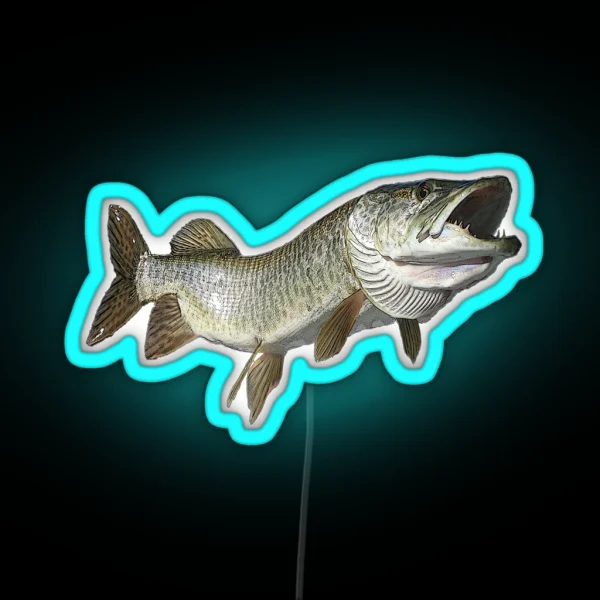 Toothy Muskie RGB Neon Sign