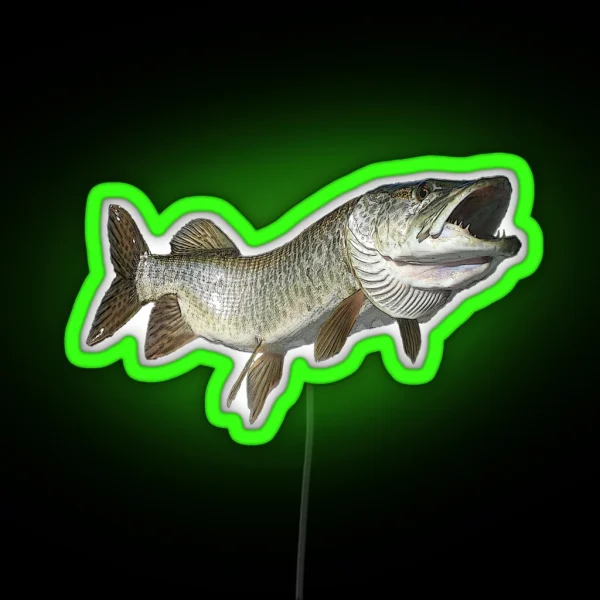 Toothy Muskie RGB Neon Sign