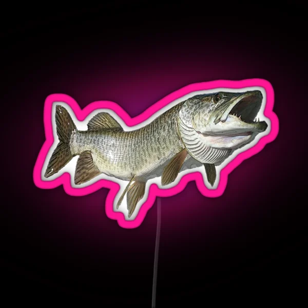 Toothy Muskie RGB Neon Sign