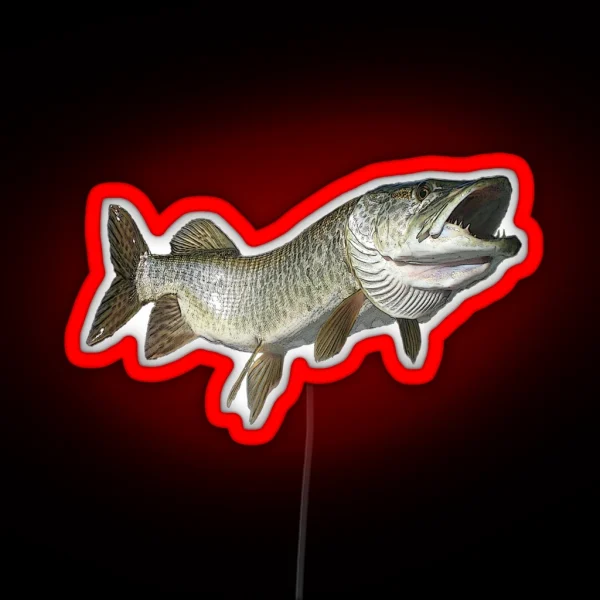 Toothy Muskie RGB Neon Sign
