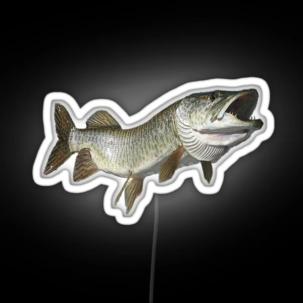 Toothy Muskie RGB Neon Sign