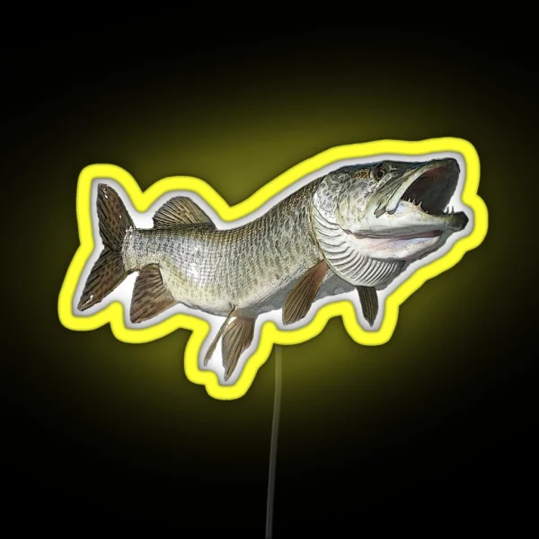 Toothy Muskie RGB Neon Sign