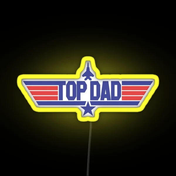 Top Dad RGB Neon Sign