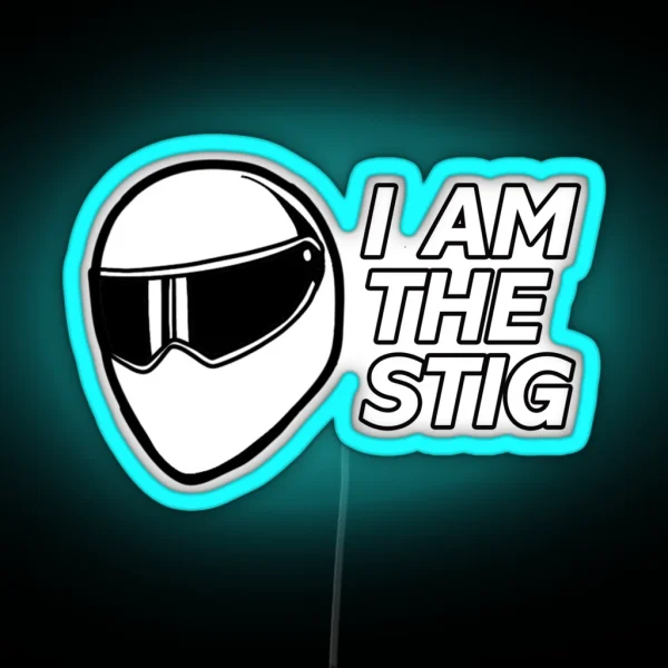 Top Gear Stig Helmet RGB Neon Sign