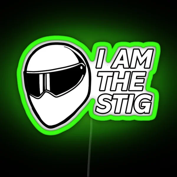 Top Gear Stig Helmet RGB Neon Sign