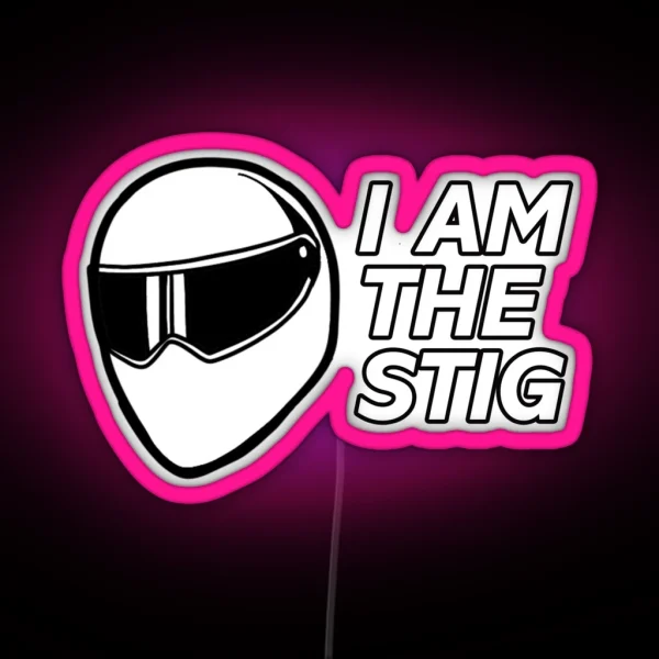 Top Gear Stig Helmet RGB Neon Sign
