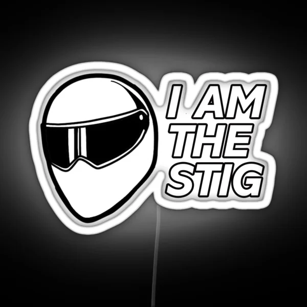 Top Gear Stig Helmet RGB Neon Sign