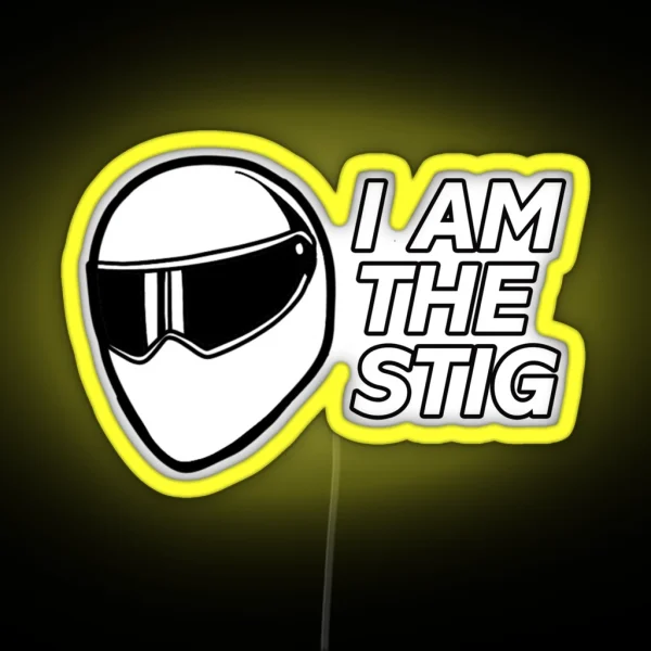 Top Gear Stig Helmet RGB Neon Sign