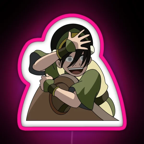 Toph ATLA RGB Neon Sign