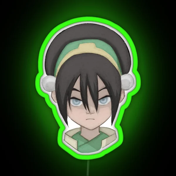 Toph Beifong Avatar The Last Airbender RGB Neon Sign