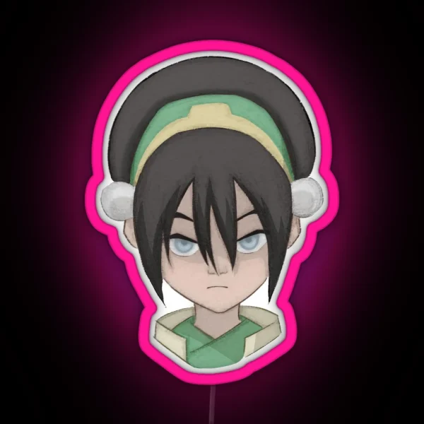 Toph Beifong Avatar The Last Airbender RGB Neon Sign