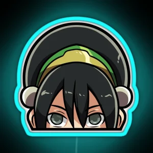 Toph Beifong Peeker RGB Neon Sign