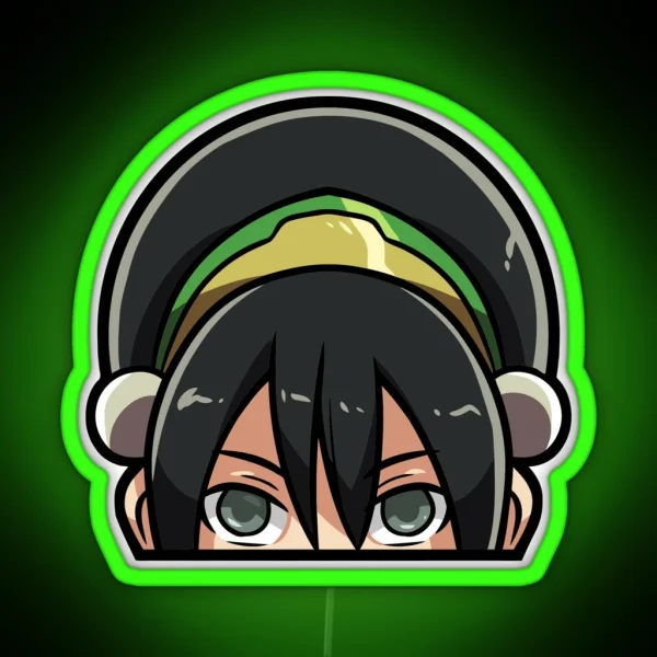 Toph Beifong Peeker RGB Neon Sign