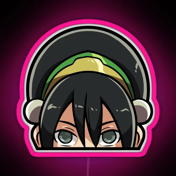 Toph Beifong Peeker RGB Neon Sign