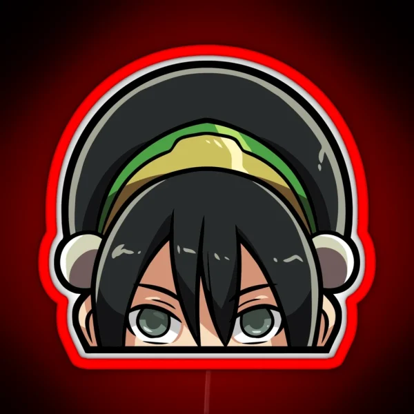 Toph Beifong Peeker RGB Neon Sign