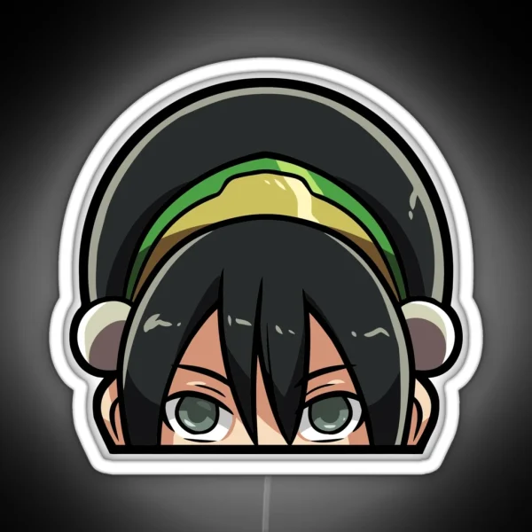 Toph Beifong Peeker RGB Neon Sign