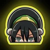 Toph Beifong, Avatar: The Last Airbender, under neon light