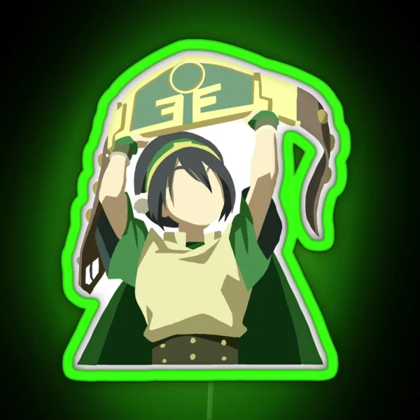 Toph Beifong The Blind Bandit RGB Neon Sign