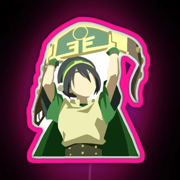 Toph Beifong The Blind Bandit RGB Neon Sign