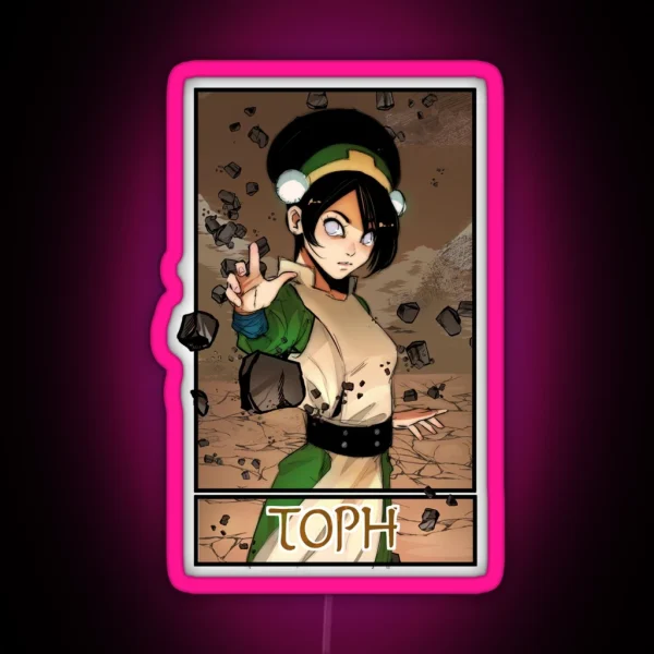 Toph Fanart RGB Neon Sign