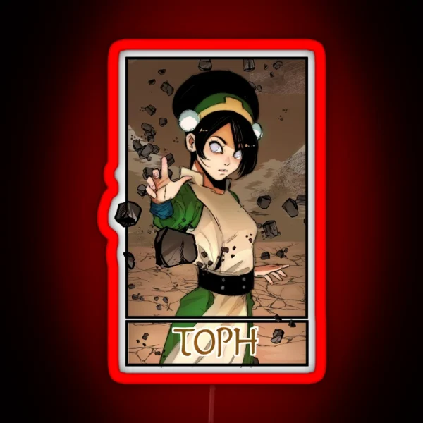 Toph Fanart RGB Neon Sign