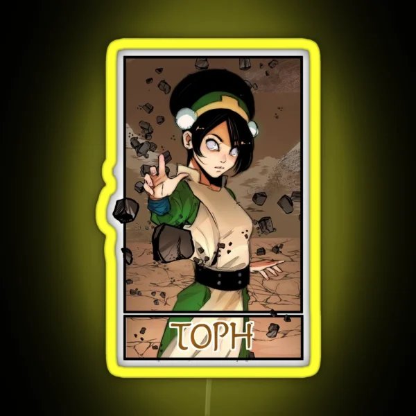 Toph Fanart RGB Neon Sign