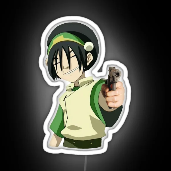 Toph Gun Meme RGB Neon Sign