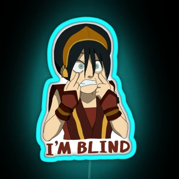 Toph I M Blind RGB Neon Sign