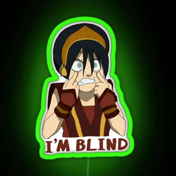 Toph I M Blind RGB Neon Sign
