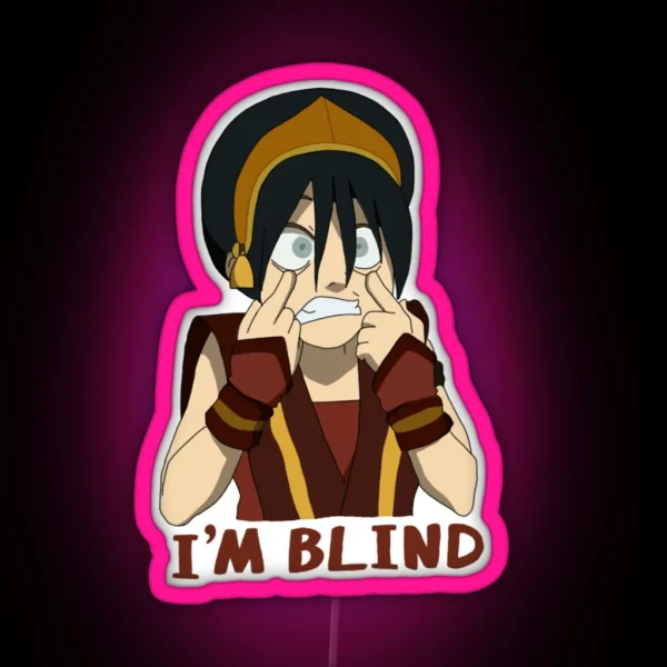 Toph I M Blind RGB Neon Sign