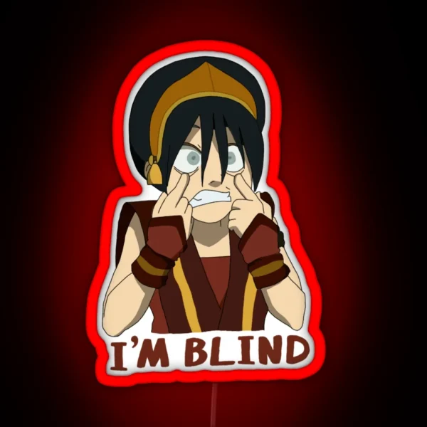 Toph I M Blind RGB Neon Sign