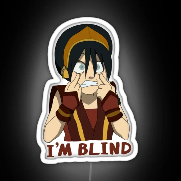 Toph I M Blind RGB Neon Sign