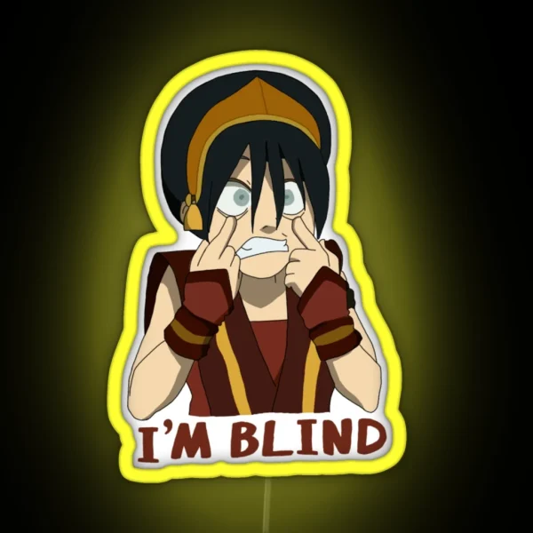 Toph I M Blind RGB Neon Sign