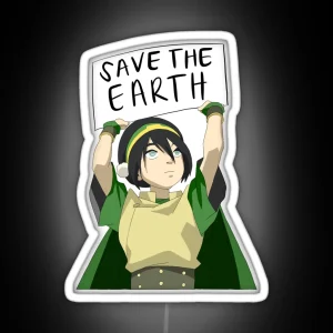 TOPH Save The Earth RGB Neon Sign