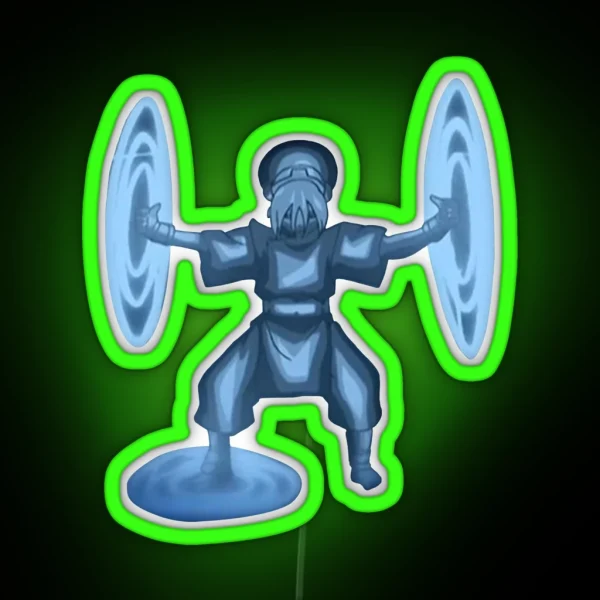 Toph Shockwaves Avatar RGB Neon Sign