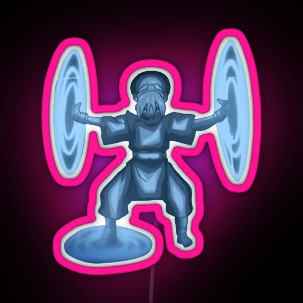 Toph Shockwaves Avatar RGB Neon Sign