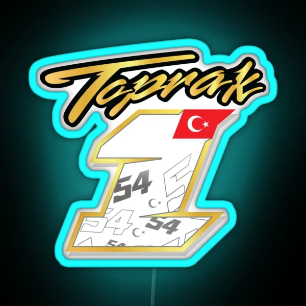 Toprak Razgatlioglu Number 1 RGB Neon Sign