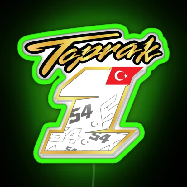 Toprak Razgatlioglu Number 1 RGB Neon Sign