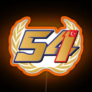 Toprak Razgatlioglu Number 54 WSBK Champion RGB Neon Sign