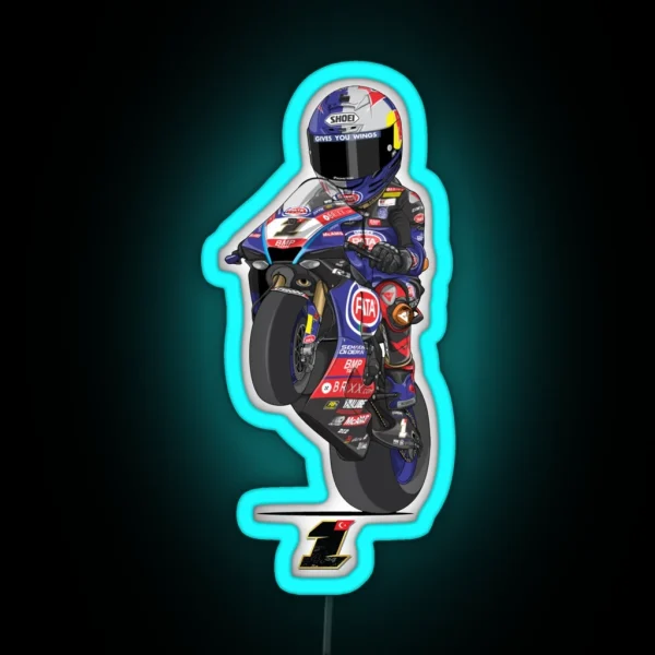 Toprak Razgatlioglu Race Number 1 RGB Neon Sign