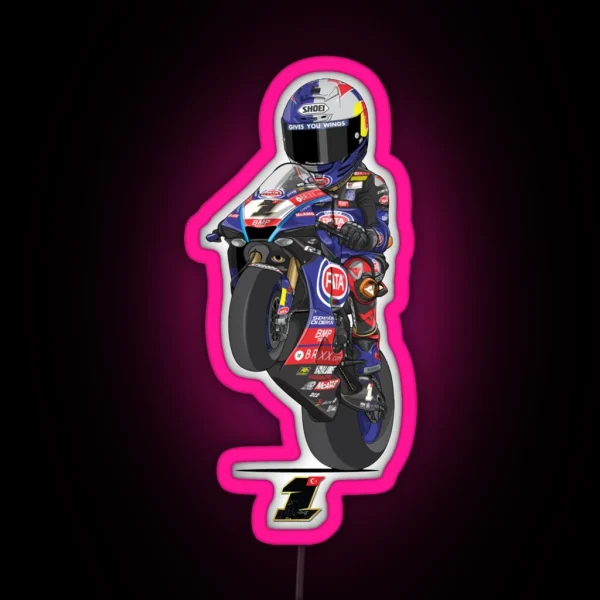 Toprak Razgatlioglu Race Number 1 RGB Neon Sign