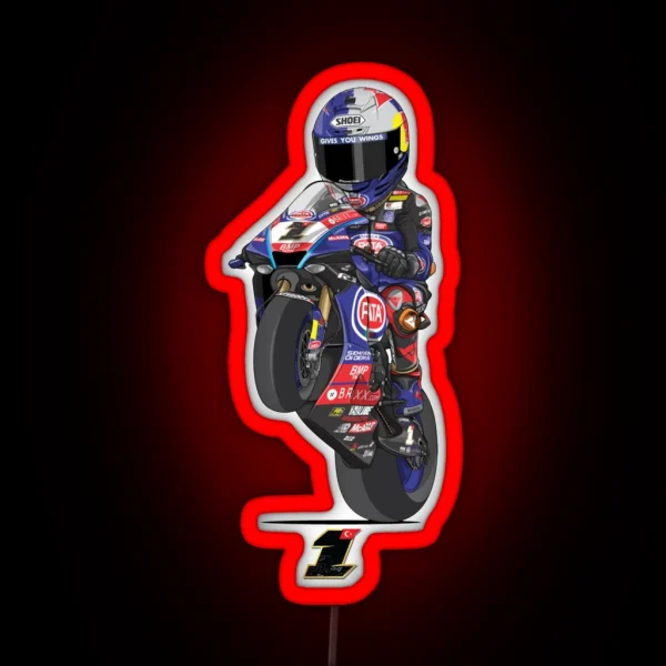 Toprak Razgatlioglu Race Number 1 RGB Neon Sign